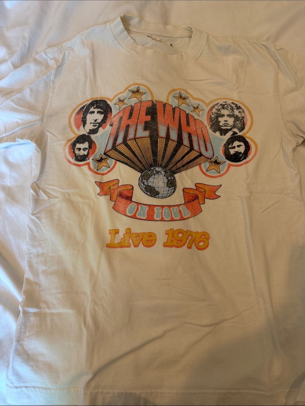Abercrombie & Fitch Cream The Who Live 1976 Graphic Tee